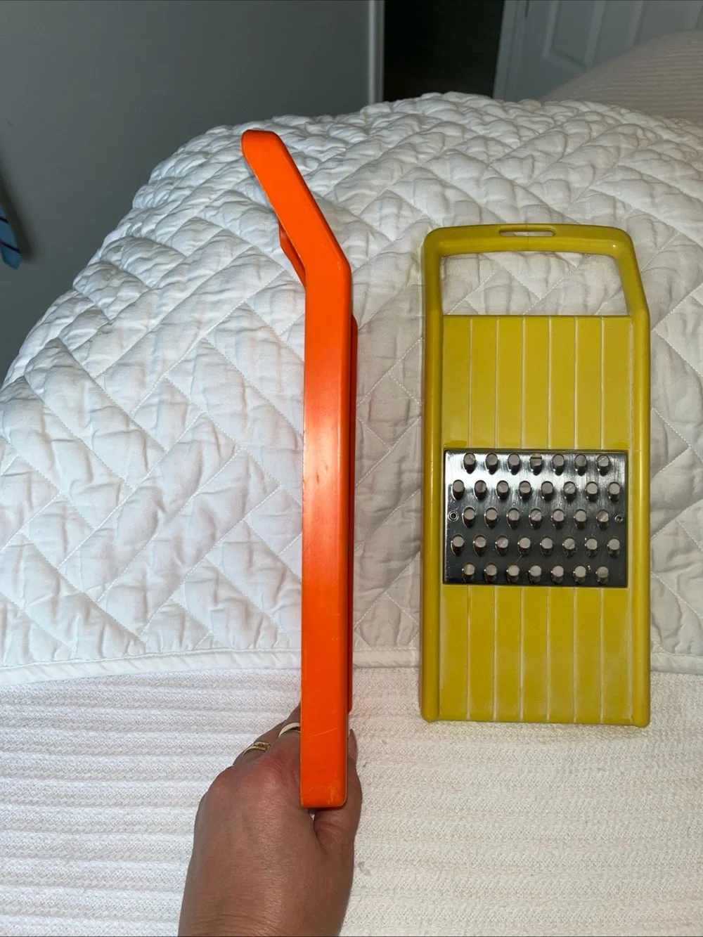 Rubbermaid Yellow Handheld Grater with Stainless Steel Blade